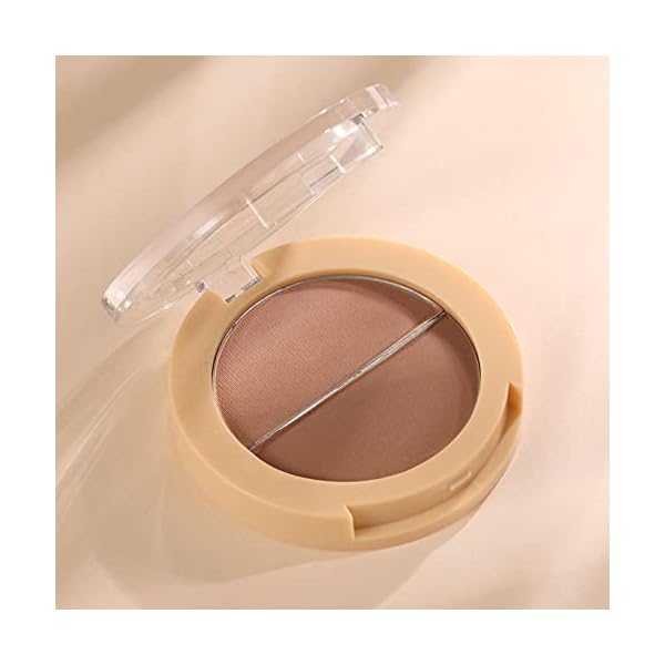 Contour Makeup Palette, Natural Long Lasting Cream Matte Bronzer Powder for Face Contouring Shading Sculpting Make-up Pallet, 0.21oz (02)