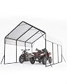 Metal Carport, Carport with Reinforced Base and Galvanized Steel Roof, Heavy Duty Garage Car Shelter Shade, Outdoor Car Port Canopy for SUV, Truck, Boats, 13x16 FT