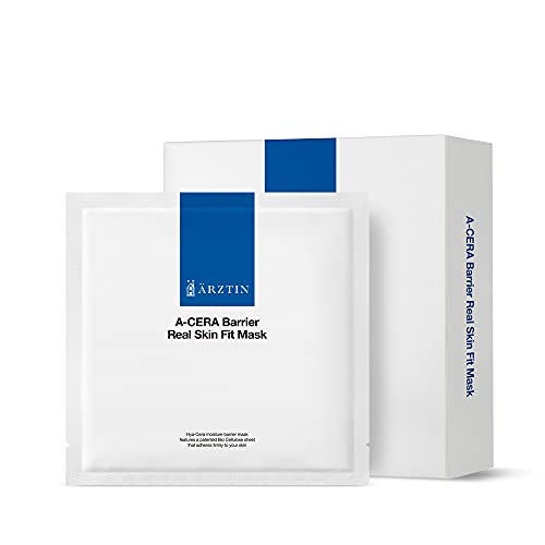 A-Cera Barrier Real Skin Fit Mask, Ultra-slim Bio Cellulose Sheet Hyaluronic Acids, Moisture, Firmness, vitality, 0.85 Fl. Oz x 5ea