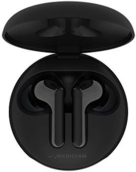 LG TONE Free FN6 - UVnano Kills 99.9% of Bacteria on Speaker Mesh True Wireless Bluetooth Earbuds with Meridian Sound, Dual Microphone, iPhone and Android Compatible, Wireless, Fast Charging, Black