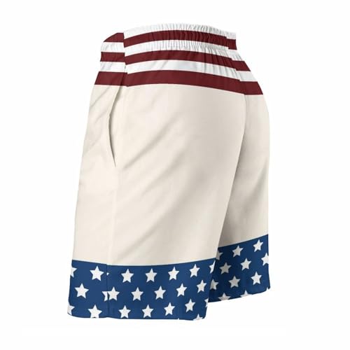 Mens American Flag Summer Beach Short Casual Swimming Board Shorts3