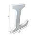 Wooden Letters L,8 Inch Big Wooden Alphabet Letters Unfinished Large Standing Letters Design for Wall Desk Decor,Party, Home Sign Board Decoration