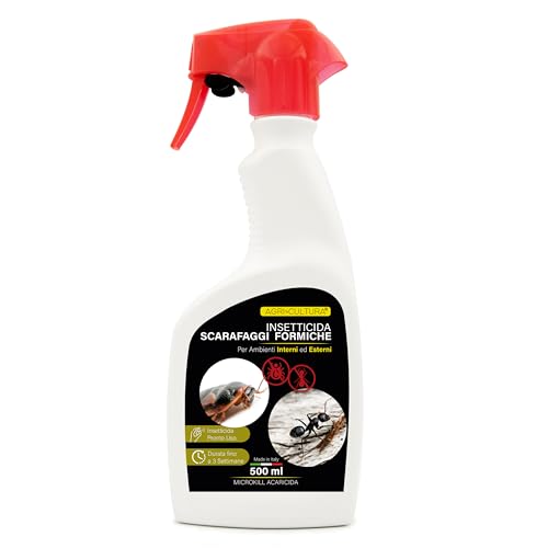 AGRI-CULTURA® - Insetticida Per Formiche e Scarafaggi【Spray Pronto Uso】| Insetticida Professionale Per Ambienti Interni ed Esterni | Elimina gli insetti molesti.