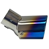 East field 車外用品 マフラーカッターユニバーサル オーバル チタンブルー (S)角度調整可能 テールパイプ径25〜41mm対応適応 専用工具付