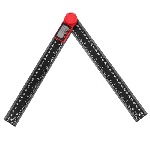 MAGICLULU 1 Set Righello Angolare Digitale Strumento Misurazione Angolare Preciso con Display LCD Versatile per Falegnameria e
