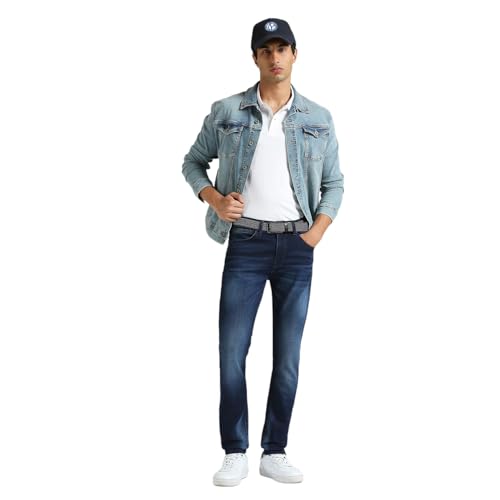 Image of Pepe Jeans Men's Straight Fit Jeans | Mid Rise | Chinox | Jeans for Man
