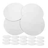 ZUNOXAZ 25 Piezas Corrugated Cardboard Cake Rounds Sturdy Disposable Circle Base Tray For Birthday Cakes And Pastries