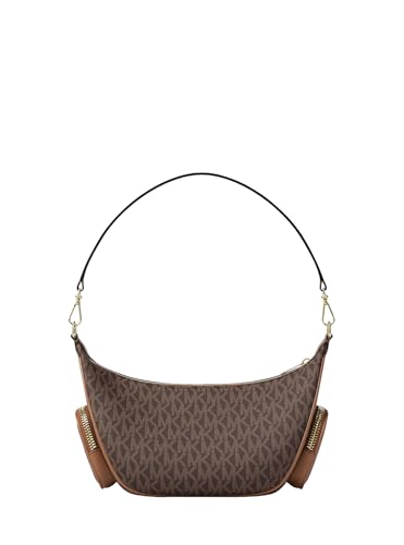 Michael Kors Merritt convertible shoulder bag en toile marron