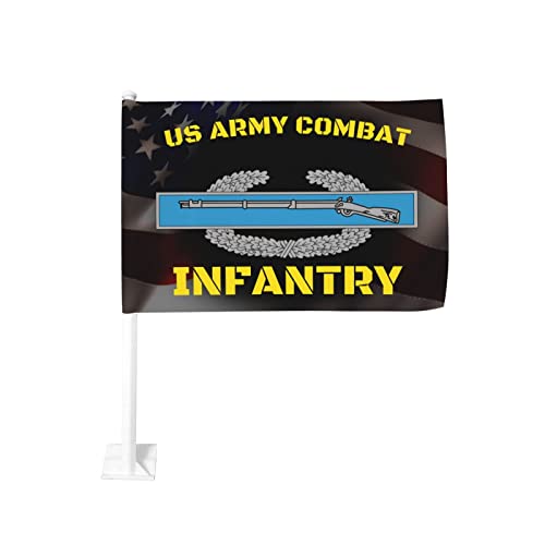 Us Army Combat Infantry Badge 100% Polyester Fabric With Printing For Indoor Outdoor Decoration