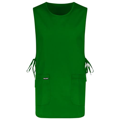 PALLTEX Ampato Delantal Limpieza Delantal Trabajo Uniforme Laboral Hostelería Frutería Cocina Pintor Trabajo Uniforme Unisex(verde oscuro)