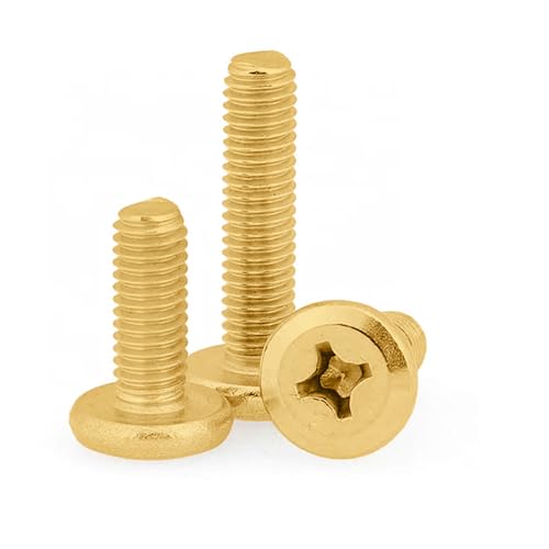 Image of Rely⇒VP INDUSTRIES (Pcs-25) M6x25 mm JCB Philips Flat Head Screw Nickel Finish | Flat Head Furniture Bolt Crib Bunk Bed Furniture Cot, Barrel Bolt, High Tensile Carbon Steel 10.9 Grad