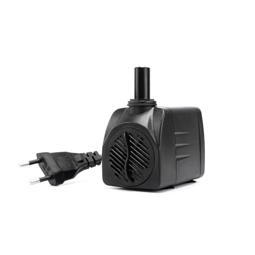 Bomba Submersa PL-202 para Aquários, Fontes e Lagos - 600 L/H, Silenciosa, Econômica e Compacta, Elevação de Até 1,3m (110V)