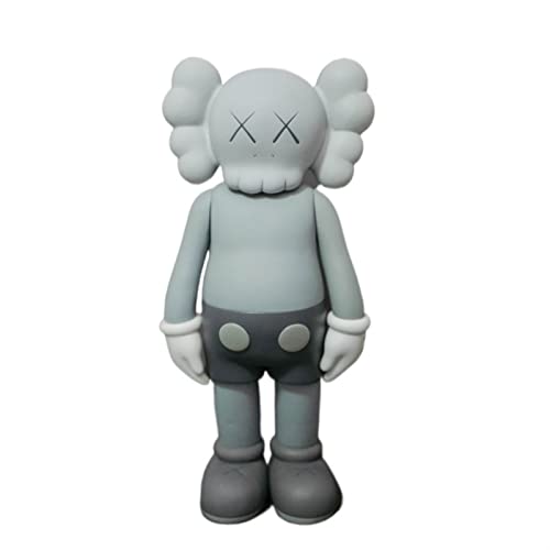 UROOH Grau Stehen KAWS Spielzeugpuppenmodell -PVC Charaktermodell-Gebirthtagsgeschenk-Autokoration, 37 cm Home Desktop Dekorationen Cover