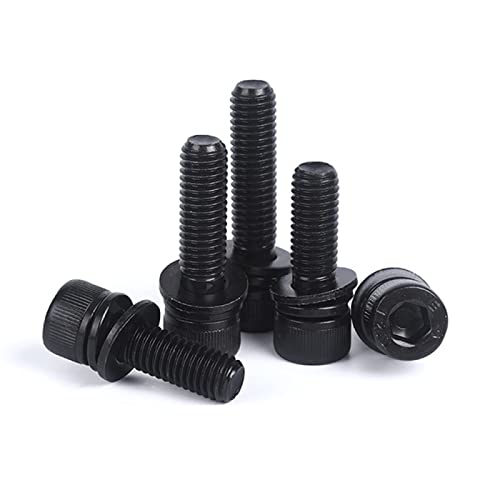 Boulon à tête cylindrique M3 haute résistance classe 12.9 avec rondelle intégrée