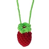 TOYZFRIENDY 2 pièces Filet Tricoté Main pour Œufs Lot de Forme de Fraise Poche Filet po...