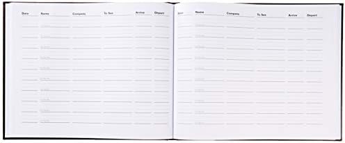 Letts Company Visitors Book - Black