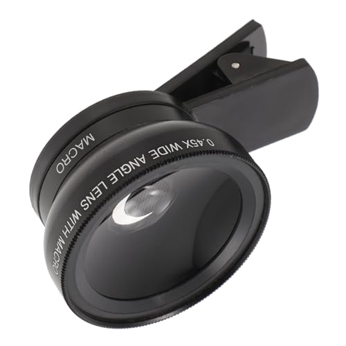 TOYANDONA 超広角マクロカメラレンズ クリップ式 耐水 耐油仕様 マクロ撮影対応 軽量コンパクト 携帯電話用ユニバーサルアクセサリー