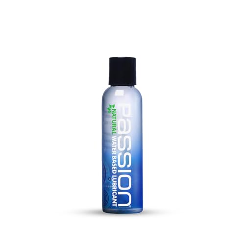 Passion Natural Water-Based Personal Lubricant, 4 Fl Oz - Premium, Non-Sticky, Easy-to-Clean Formula for Smooth, Comfortable Use