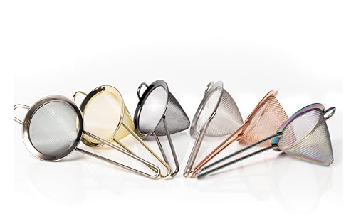 Bull In China Fine Mesh Strainer With Handle - Copper Finish | Bar Hand Strainer thumb #1