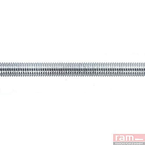 Ram - Tige Filetées Acier Zingué, 7mm, Gris Cover