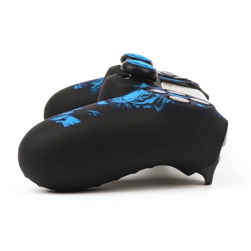 Image of RALAN Tiger HeadDesign Controller Skin Cover with 2 Thumb Grips Compatible with PS4 /Playstation 4 Slim /Pro Controller