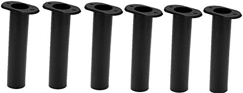 Fishing Rod Holder Black 90 Deg Flush Mount 6 Pack