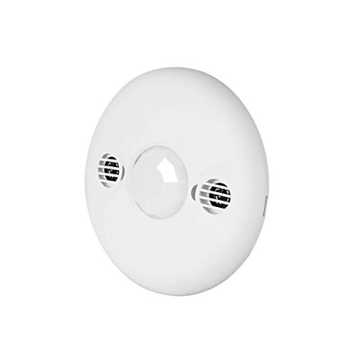 Image of ENERLITES Ultrasonic and PIR Dual Technology Occupancy Sensor, 360 Degree Field of View, 1,600 Sq Ft Coverage, Commercial Grade, MDC-50V-W, White