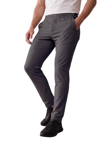Image of SaintX Men's 4-Way Stretchable Athleisure Pants | Sweat Wicking Fabric | Slim Fit | Active - Sports Wear | Travel, Lounge & Casual Wear | Stylish Back Zipper Pocket | Available in Plus Size (ST06)