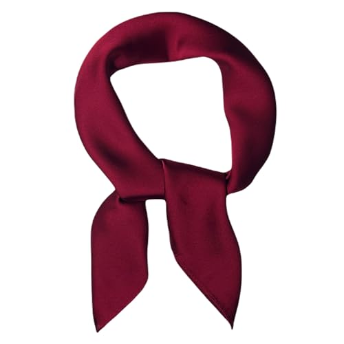 WESTEND CHOICE Square Satin silk Scarves Plain Neck Scarf 50