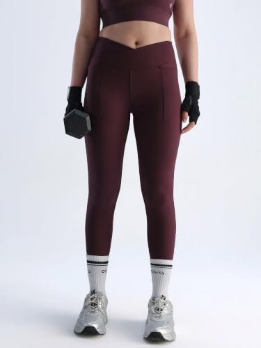 Image of CAVA Hourglass Snug Leggings for Women | V Waistband, Anti Camel Toe, Curved Back Seam, Deep Side Pockets, Sculpting ADPT Fabric
