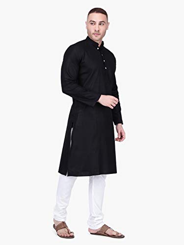 Image of Rajubhai Hargovindas Men's Premium Cotton Solid Kurta