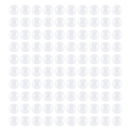 Orivin 100 Stück Maschinenkugeln, 28 mm, leer, durchsichtig, befüllbar, transparent, runde Kapseln aus Kunststoff für Preisauszeichnung, Partyspiele, Dekoration