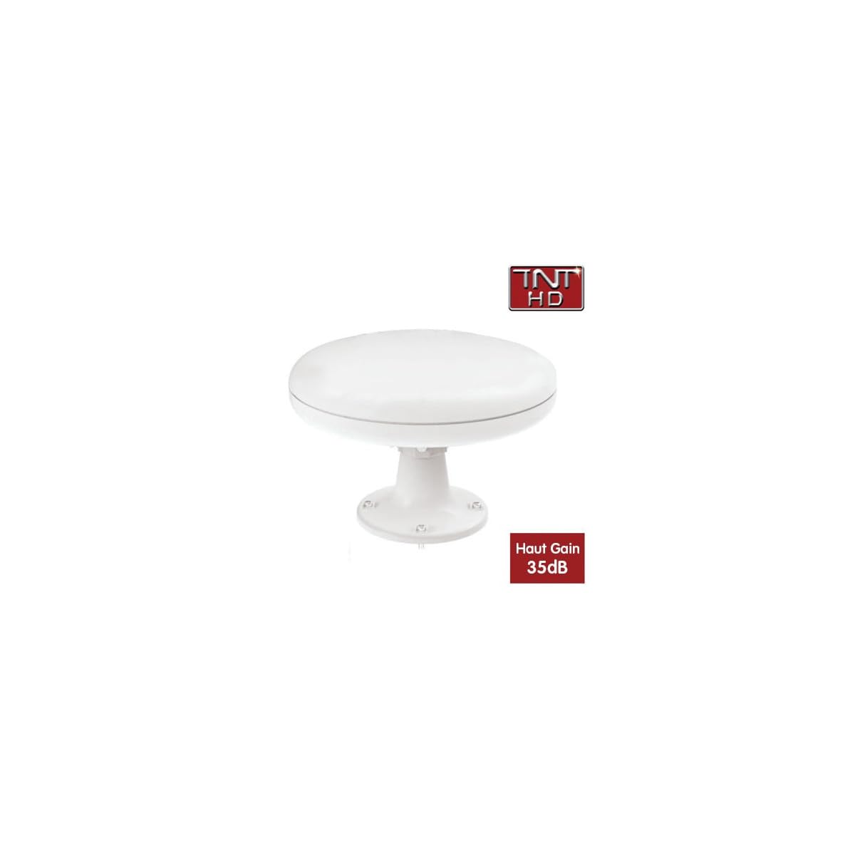 ANTARION Antenne TNT Omnidirectionnelle 360° Bateau Camping Car + AMPLI 12V - Gain 35dB !!