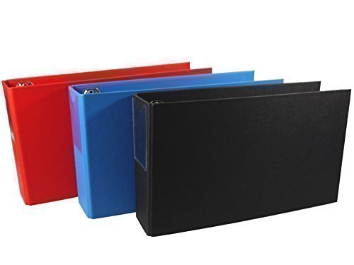 3er Set Bankauszugsordner/Ordner für Kontoauszüge mit Beschriftungstasche Cover