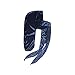 KISS Red Silky Satin Durag Premium Smooth Silky Durag for Men & Women 360 Waves Headwraps (Navy)