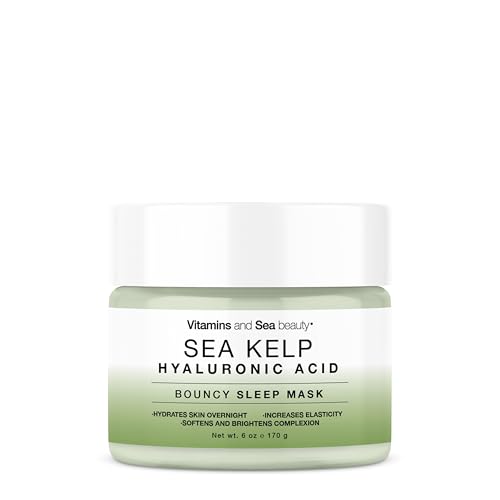 VITAMINS AND SEA BEAUTY Bouncy Sleep Mask with Sea Kelp + Hyaluronic Acid, 6 fl oz
