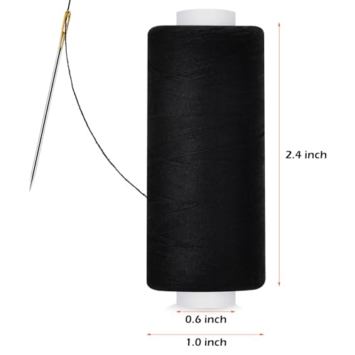 Kit de 6 hilos de coser, 400 yardas cada rollo miniatura 2