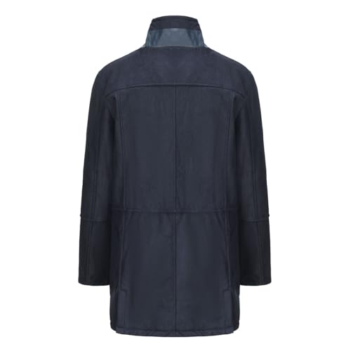 Mens Zip up Jackets Lapel Cotton Casual Loose Overcoats Plain Fashion Tops Warm Clothes with Pockets Winter 20244