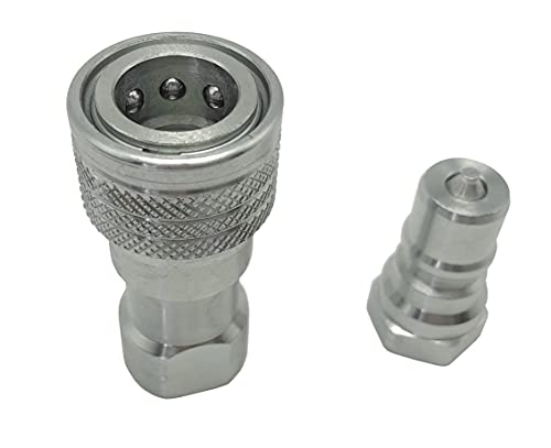 Image of ISO 7241-B 3 /8 Inch NPT Quick Disconnect Hydraulic CouplerCoupling (2 Set)
