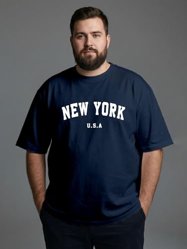 Image of XENOVAURBAN Mens Plus Size Cotton T-Shirt Combo | Combo Pack of 2 Unisex Fit Plus Size Printed Tshirts