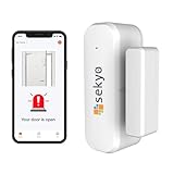 Sekyo WiFi Smart Door & Window Sensor Alarm | Wireless Magnetic Security System for Home | Real-Time Smartphone Alerts | No Hub Required