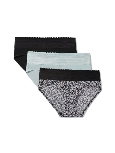 Image of Warner's Women's Blissful Benefits Women's Dig-free Microfiber Lace Hipster 3-pack
