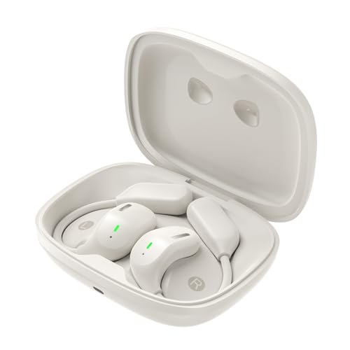Cuifati AI-Übersetzungs-Ohrhörer in Echtzeit, 130+ Sprachen, Übersetzer-Ohrhörer, Kabellose Kopfhörer, Bluetooth-Kopfhörer für Reisen, Meetings (milchweiß)