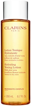 Clarins Hydrating Toning Lotion | Softer Skin After 14 Days of Use* | Cleanses, Tones, Hydrates and Balances Skin's Microbiota | Plant-Based Ingredients | Colorant-Free | Normal to Dry Skin Types
