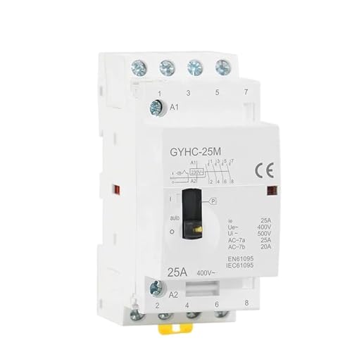 Contacteur modulaire 4P 25A permettant une commutation silencieuse de circuit 220V 230V