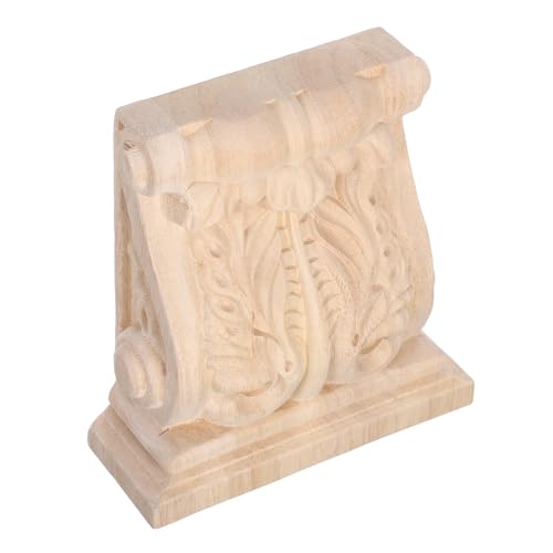Console en bois sculpté main pour étagère rustique de ferme chic