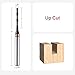 SpeTool Upcut Spiral Router Bit 1/8 Inch Cutting Diameter 1/4 Inch Shank, Extra Long 3 Inch Extreme Tool Life Coated Solid Carbide CNC Wood Plunge Router Bits