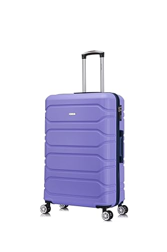 29" Large Suitcase Check in Suitcase Super Lightweight 4 Wheel Dual Spinner ABS Hard Shell Luggage with Built in 3-Digit Combination Lock for 23kg 100 Litre