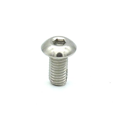 TOPINSTOCK M5 x 10mm Stainless Steel Button Head Hex Socket Cap Screw Pack of 50