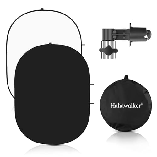 Hahawalker Black and White Pop-Up Backdrop